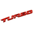 thumbnail image 1 of Stickers, Dienrx Large Red Alloy Turbocharged Metal Car Sticker Sporty Car Body Decal Rear Emblem Modification Decal, Sticker*1, 1 of 1