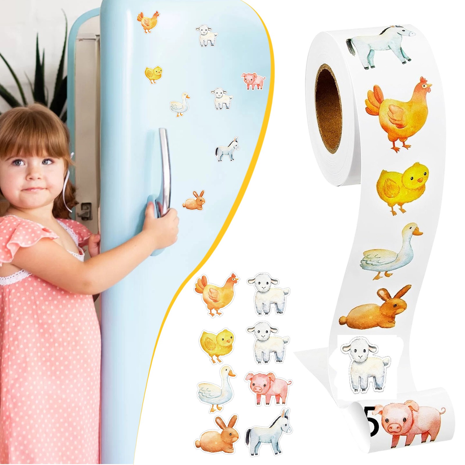 Stickers,Dinosaur Stickers For Kids Vinyl Stickers For Waterbottle ...