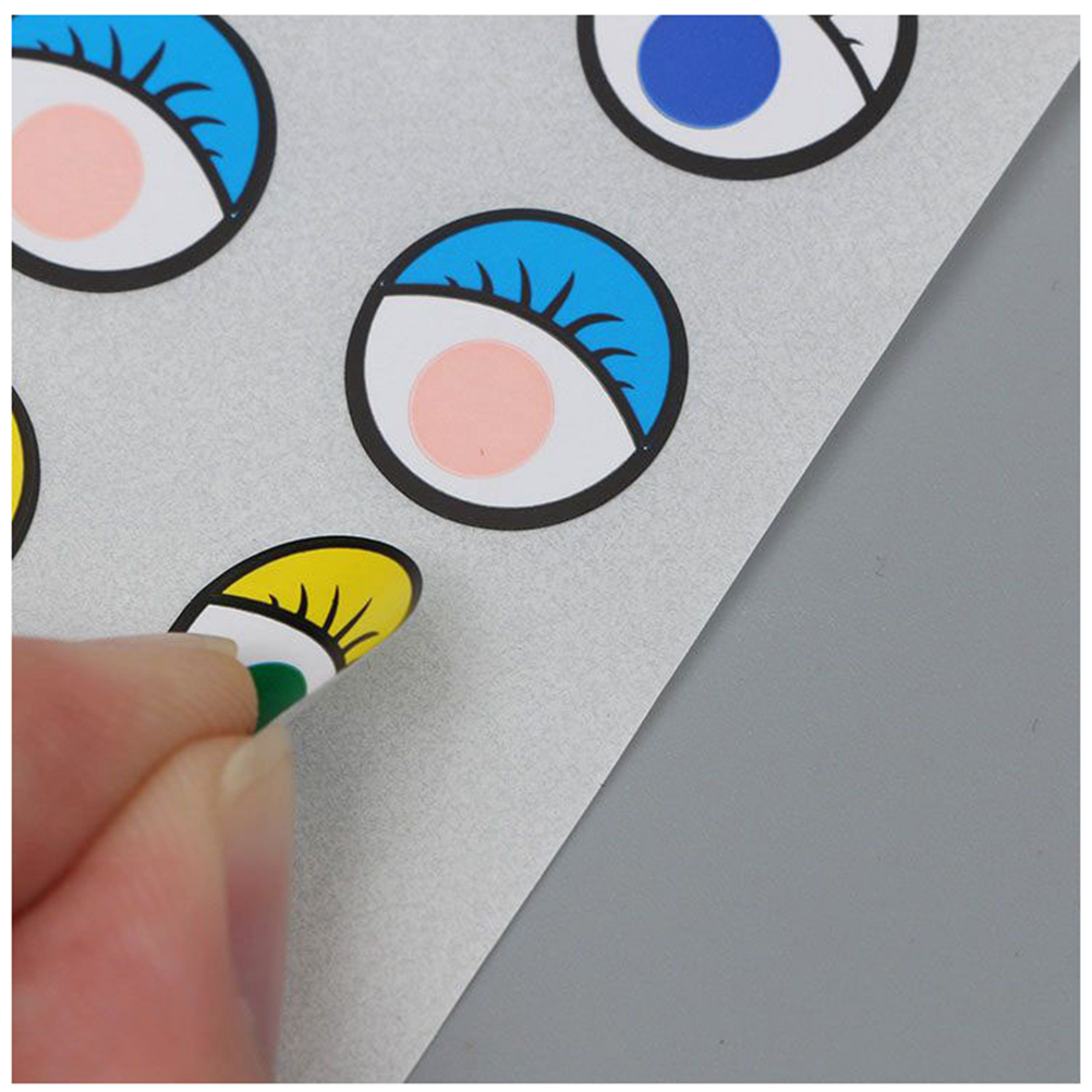 Stickers Eyelabels Face Tapesmodel Roll Label Color Eyes Blank Kids