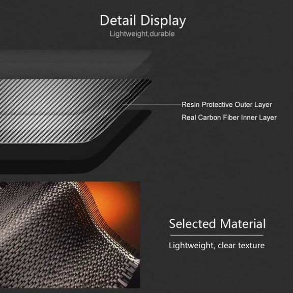 Stickers,Fiber(a Set Of Handle Cover Sticker 3 -scratch Handle Of 4 Pieces) Set Of 4 Tesla Model 3 Sticker Carbon Fiber(a Cover Sticker Carbon Wrap Tesla Model Door Handle Wrap Huiop