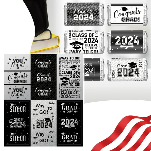 Stickers,Graduation Decoration Label Sticker Congratulations Mini Packaging Party Supplies College High School Nursing Graduation Celebration