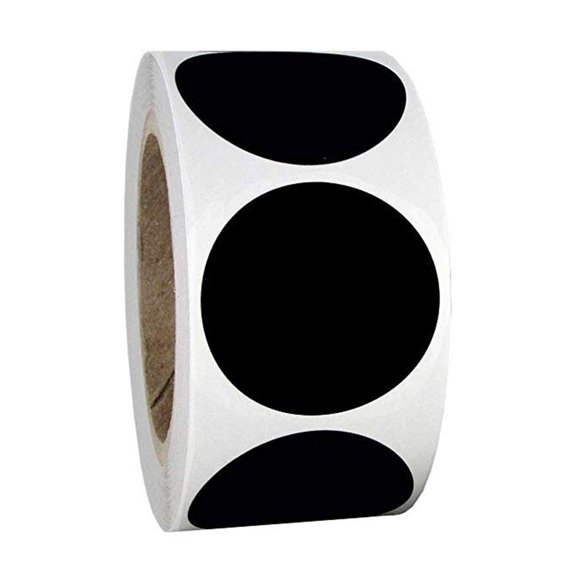 Stickers Labels Chalkboard Reusable Shape Round Balck Kitche Jar Mason Bottle Label Removable Marker Stand Bins Storage