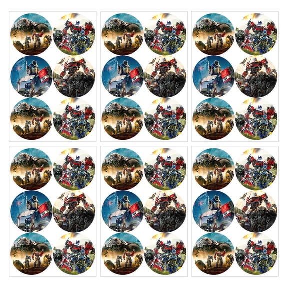 Stickers Labels Rise of the beast Party Favors Birthday Thank You Themed Round Circle Supplies