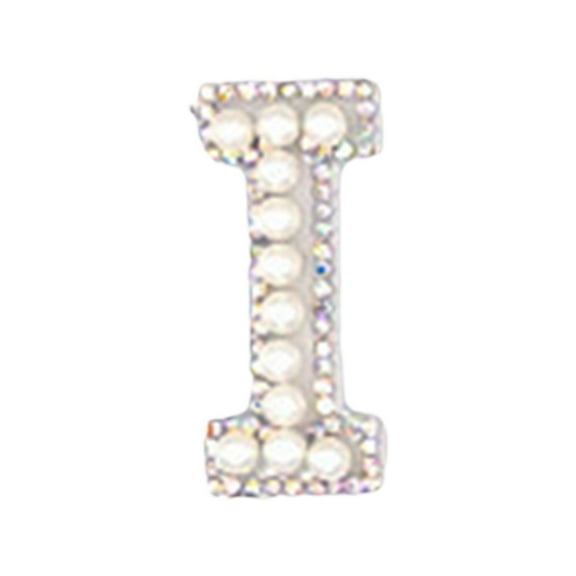 Stickers,Personalized Pearl Letter Patch Alphabet Patch Customized Letters Patch On Patch Glue On Patch Applique DIY Bride