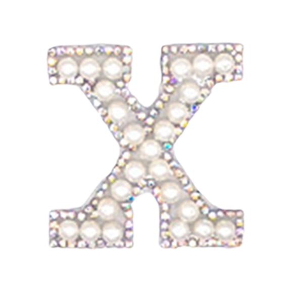 Stickers,Personalized Pearl Letter Patch Alphabet Patch Customized Letters Patch On Patch Glue On Patch Applique DIY Bride