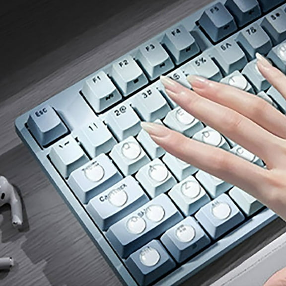 Stickers Silicone Keyboard Sticker Clear Raised Keyboard Sticker for Enhanced Typing Experience Reusable Keyboard Cover with Nail Design