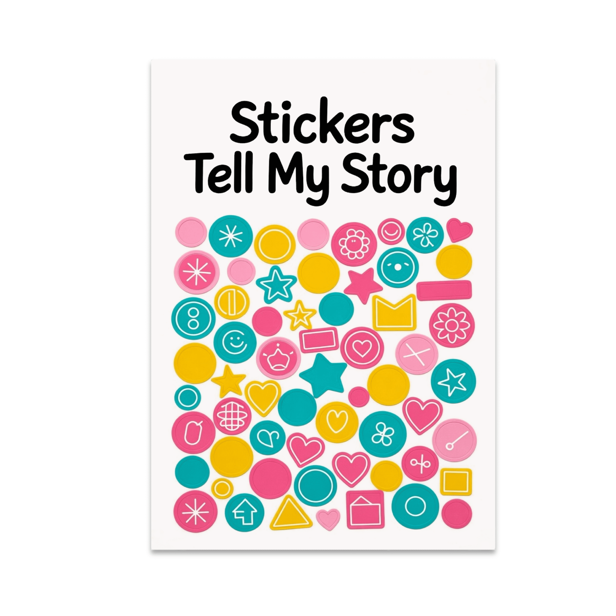 Stickers Tell My Story Poster Print - Sticker Art Enthusiast - 13x19 ...