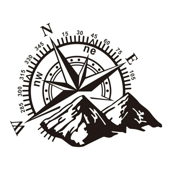 Embrace Adventure with Mountain  Decals: Waterproof Vinyl Stickers for  SUV - Auto Body Side, Window, and Hood Decals - Add a Touch of Wilderness to Your Vehicle
