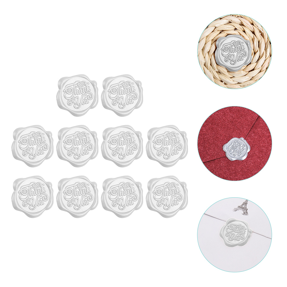 Stickers Wax Adhesive Seal Envelope Embossed Stickers Self Wedding