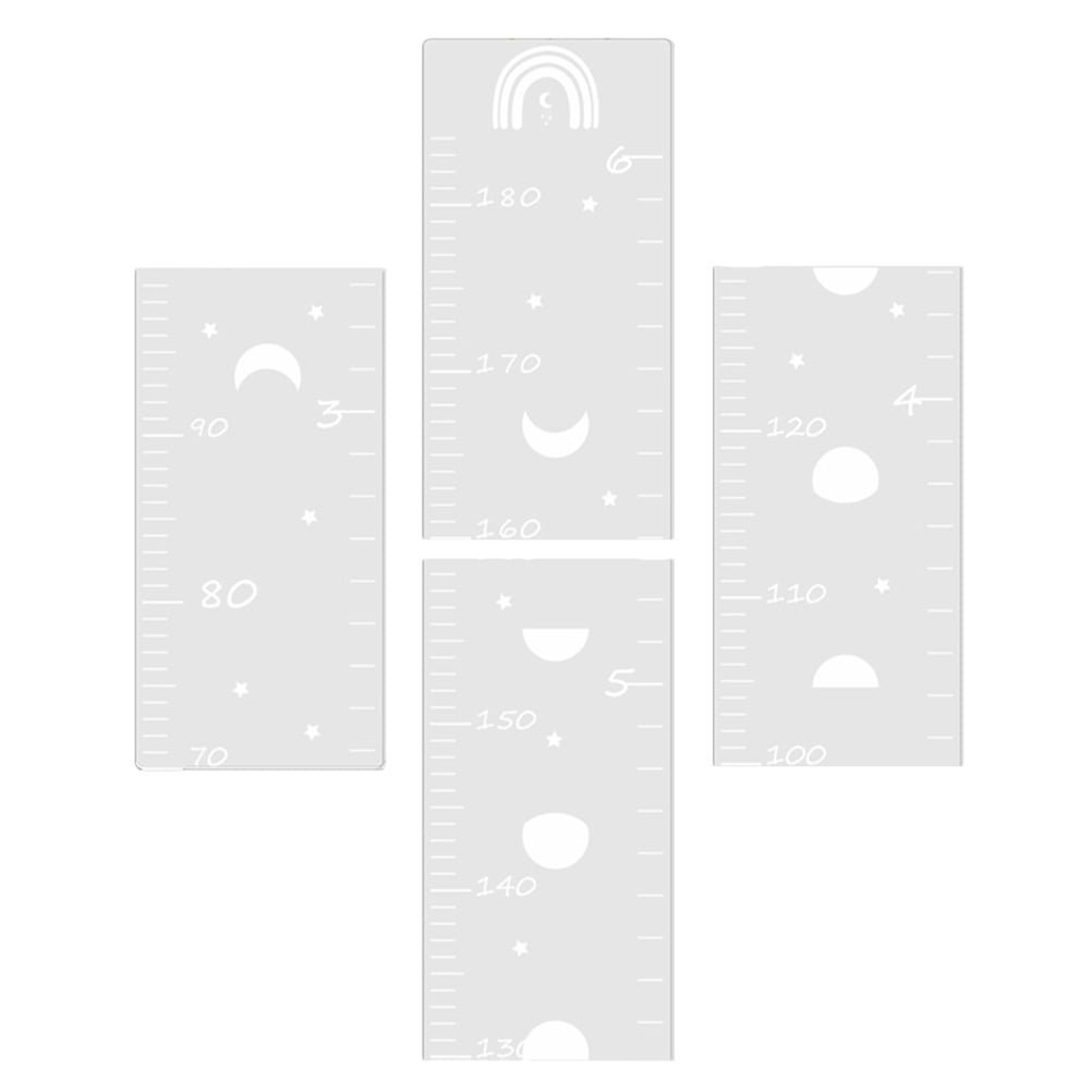 Exhibit Label Ruler Baby Height Indicator Tape for Decoration Acrylic Transparent Growth ...