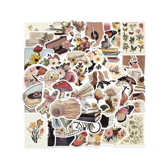 Stickers for Scrapbooking Journaling and DIY Craft Projects with Decorative Labels for Decoration and Use 50PCS