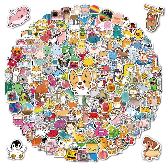 300Pcs Water Bottle Stickers for Kids Teens, Waterproof Vinyl Decal - Back to School Supplies Classroom Decor