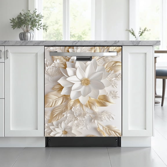 StickersForLife Botanical Floral Dishwasher Vinyl Decal for All Ages dish5