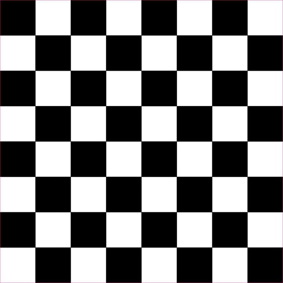 10in x 10in Black Checkered Hobby Cutter Vinyl Sheet Sticker