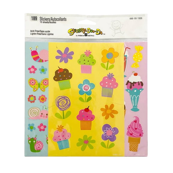 Stickety-Doo-Da Acid-Free Stickers, 189 Stickers