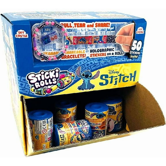Sticki Rolls Lilo & Stitch Stitch Mystery Capsule Box (24 Packs)