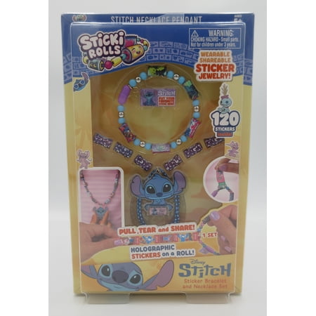 Sticki Rolls Lilo & Stitch Stitch Pendant Pack [120 Stickers Inside, Wearable, Shareable Sticker Jewelry!]