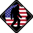 thumbnail image 1 of Stickios American Flag Decal - Bigfoot Distressed Flag Vinyl Sticker For Your Car, Jeep, Truck, Water Bottle, Laptop - American Bigfoot (6.3"x6.3"), 1 of 7