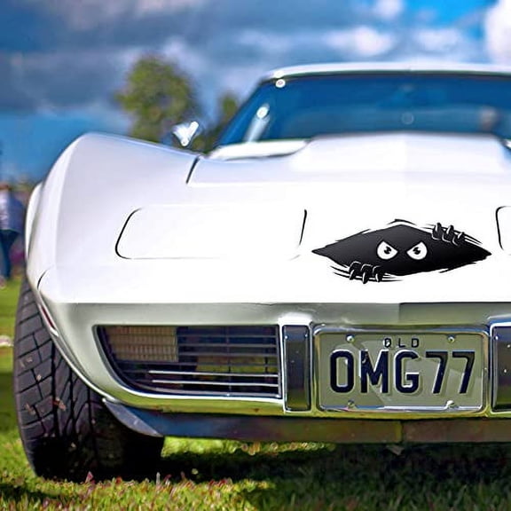 Stickios Large Black Vinyl Bumper Sticker - Funny Monster Car Decal for Cars, Trucks, and Dents - Made in USA - Shredder (11x4.25 inches)