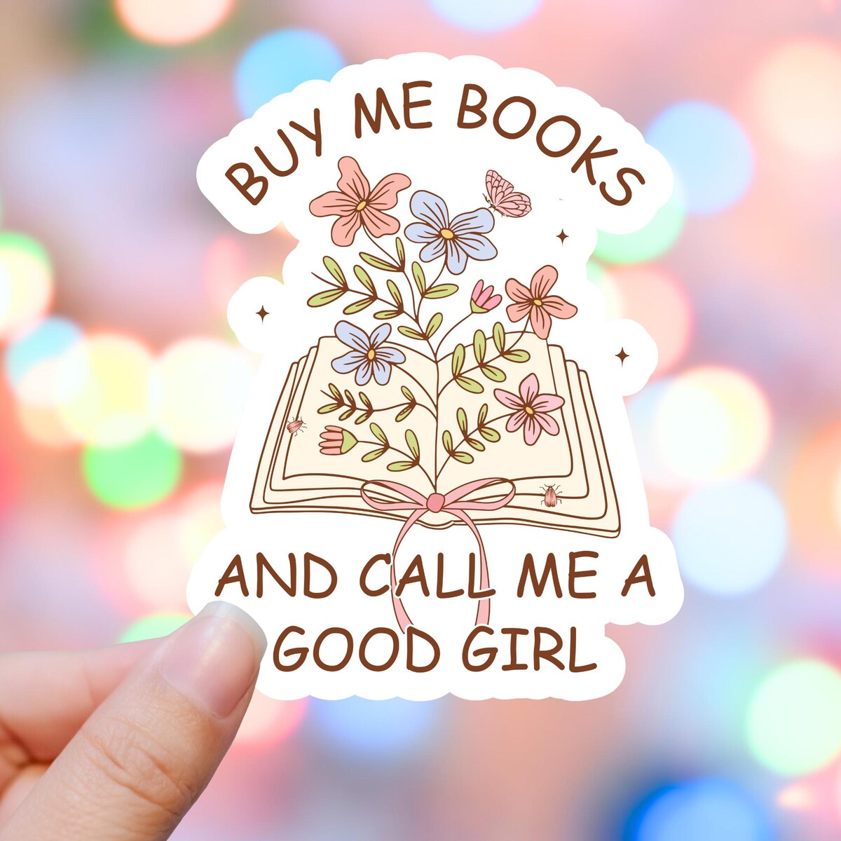 Stickly Buy Me Books And Call Me A Good Girl Sticker, Dark Romance ...