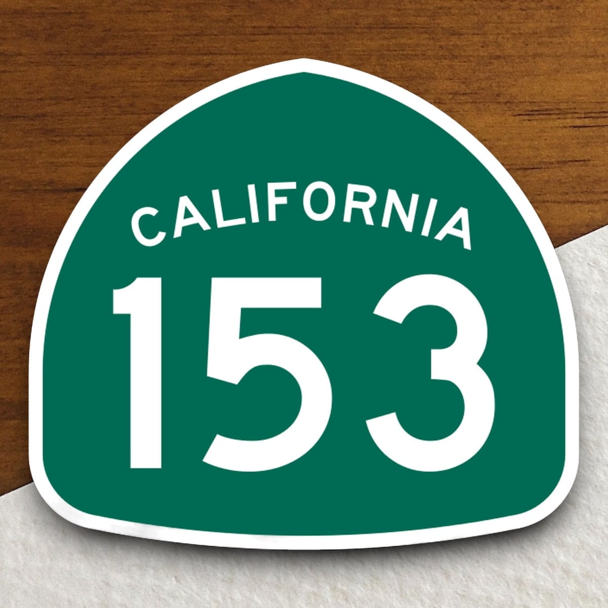 Stickly California State Route 153 Road Sign Sticker, Road Trip Sticker ...