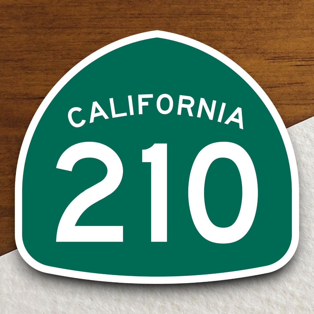 Stickly California State Route 210 Road Sign Sticker, Road Trip Sticker ...