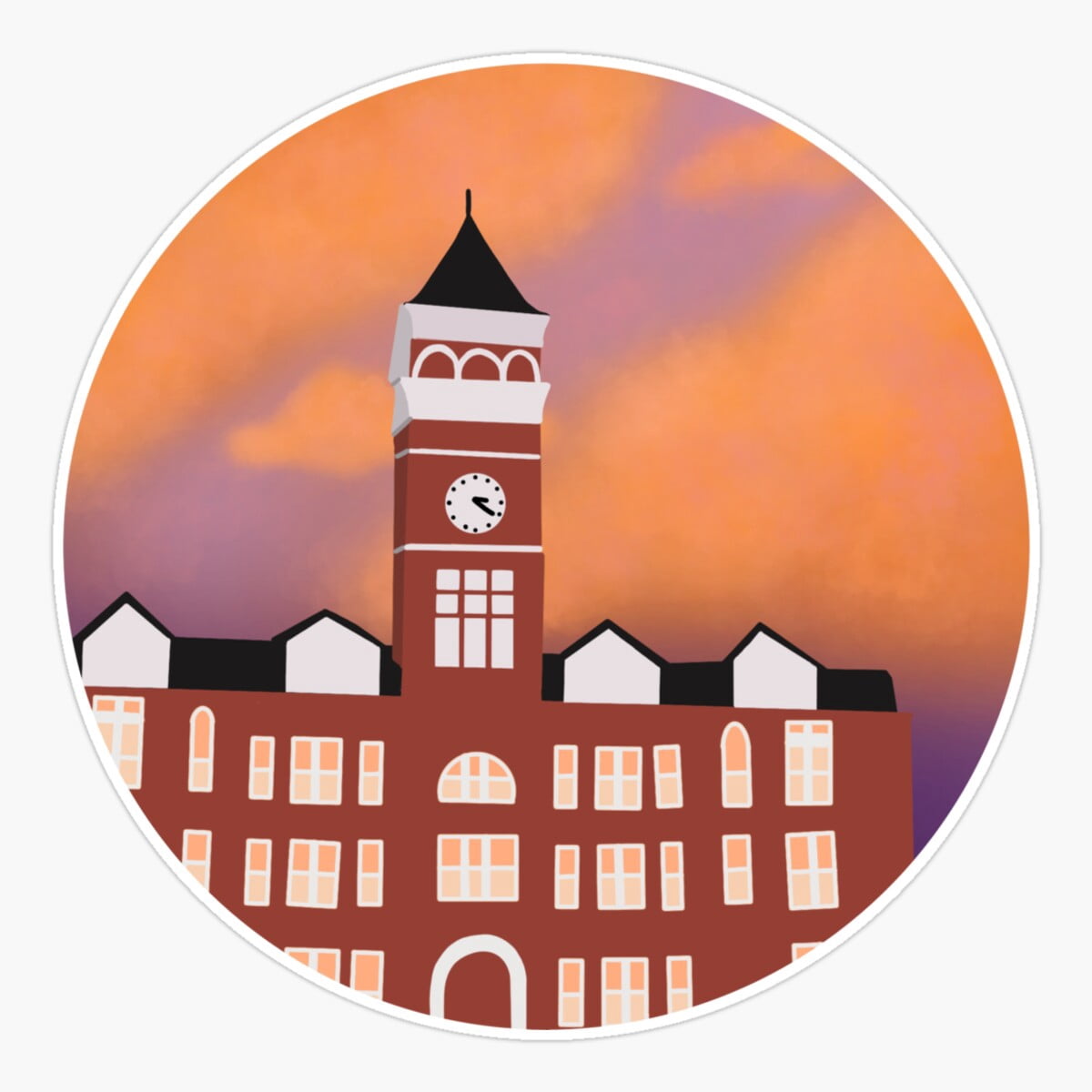Clemson Automotive Transfer Decal - Officially Licensed, 9x1.25 Inch, Easy Apply & Remove