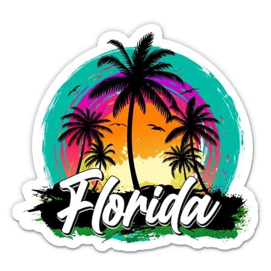 Florida Language Sticker Stickly Florida Sticker Laptop Sticker Vinyl for Car, Phone, Water ...