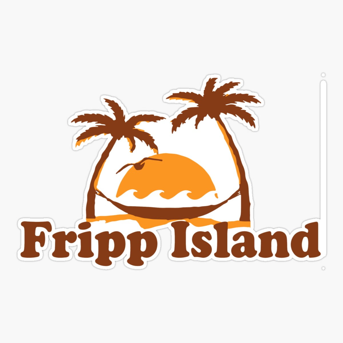 Stickly Fripp Island - South Carolina. Sticker, Phone Decal Water ...