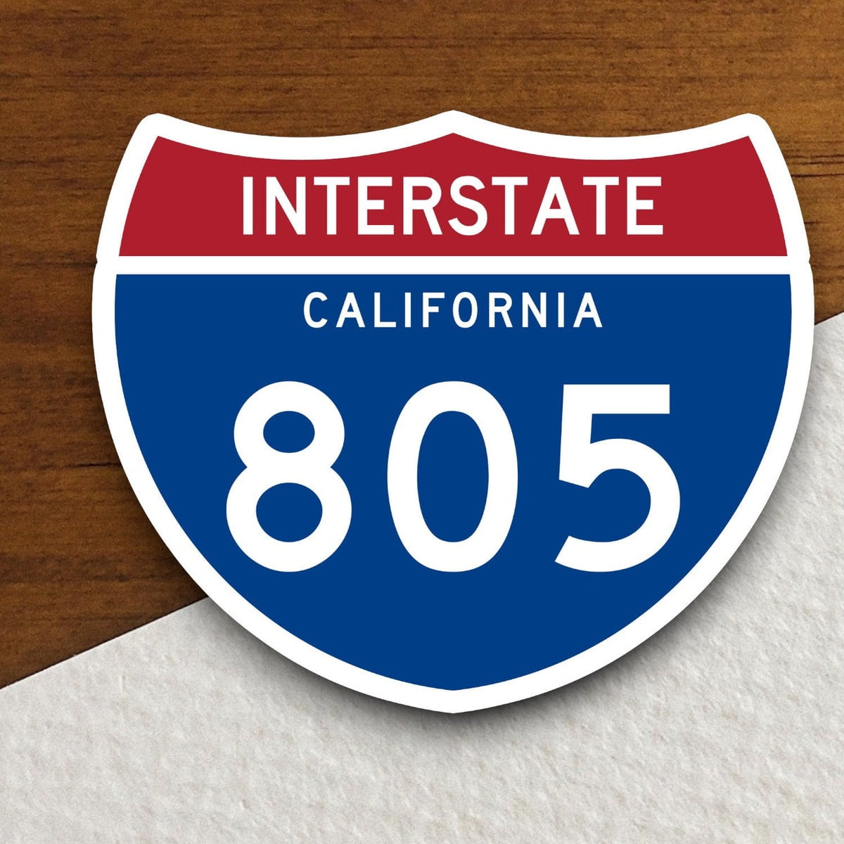 Stickly Interstate Route 805 California Sticker, Interstate Highway ...