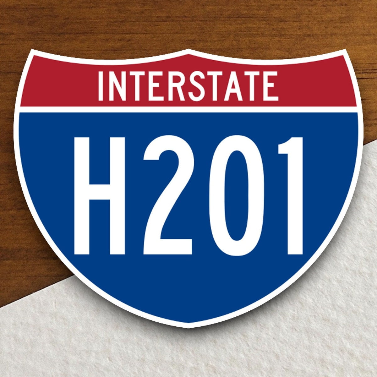 Stickly Interstate Route H201 Sticker, Interstate Highway Sign ...
