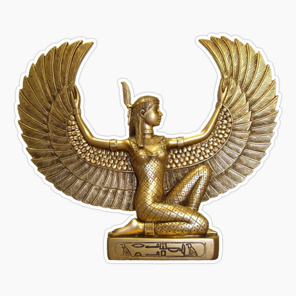 Sticker decal ancient egypt archaeology egyptian falcon gold amulet