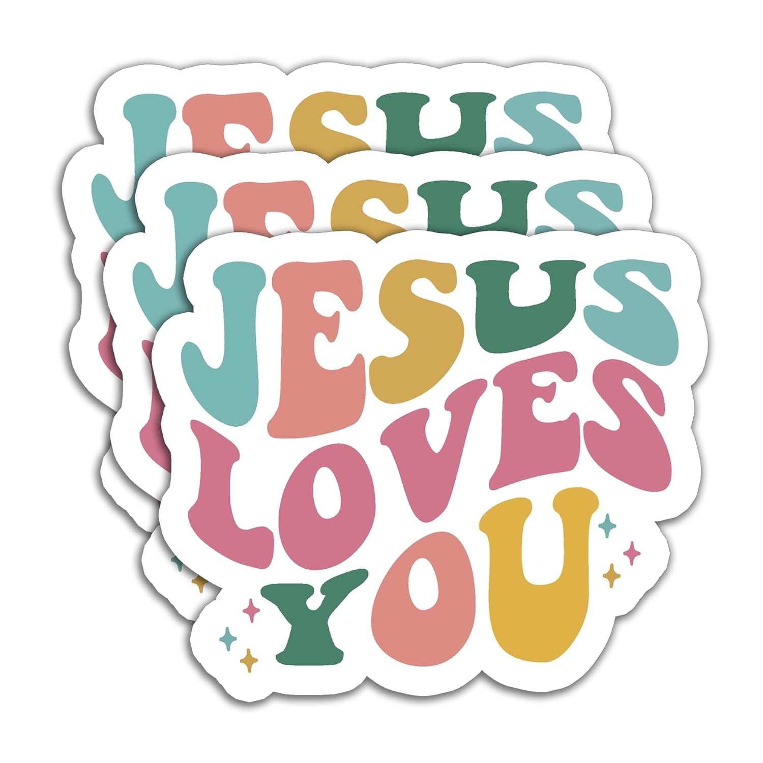 Stickly Loves You Sticker God Stickers Inspirational Christian ...