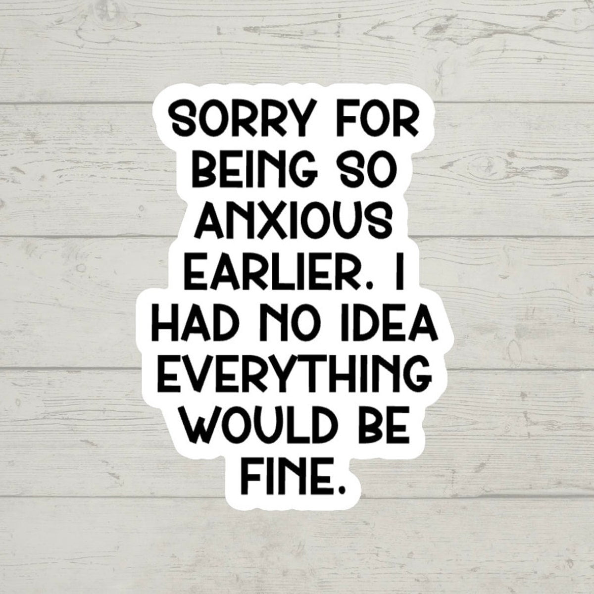 Stickly Sorry For Being So Anxious Earlier. I Had No Idea Everything ...