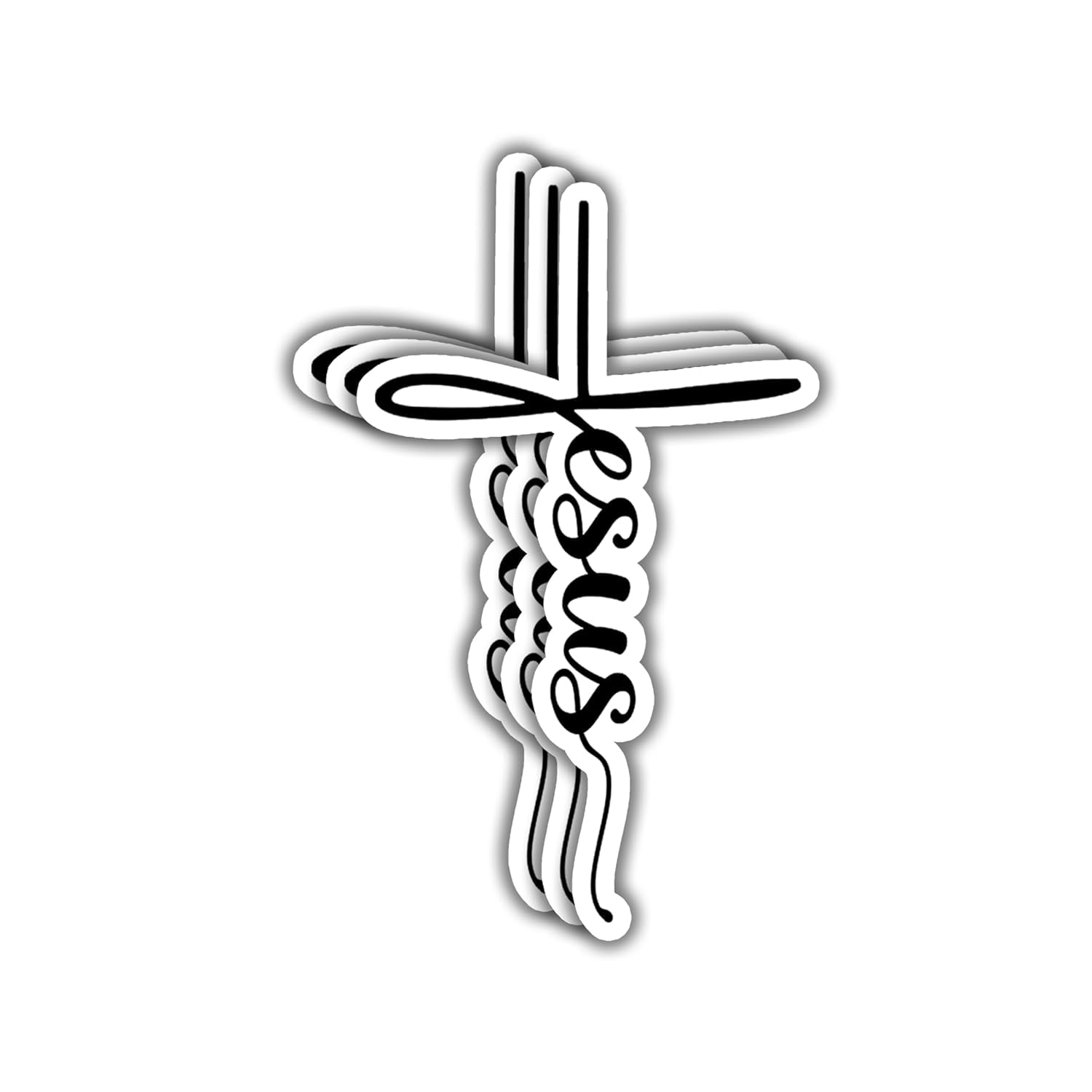 Tickly Sticker Stickly Sticker Christian Bible Verse Vinyl Decal Motivation ...