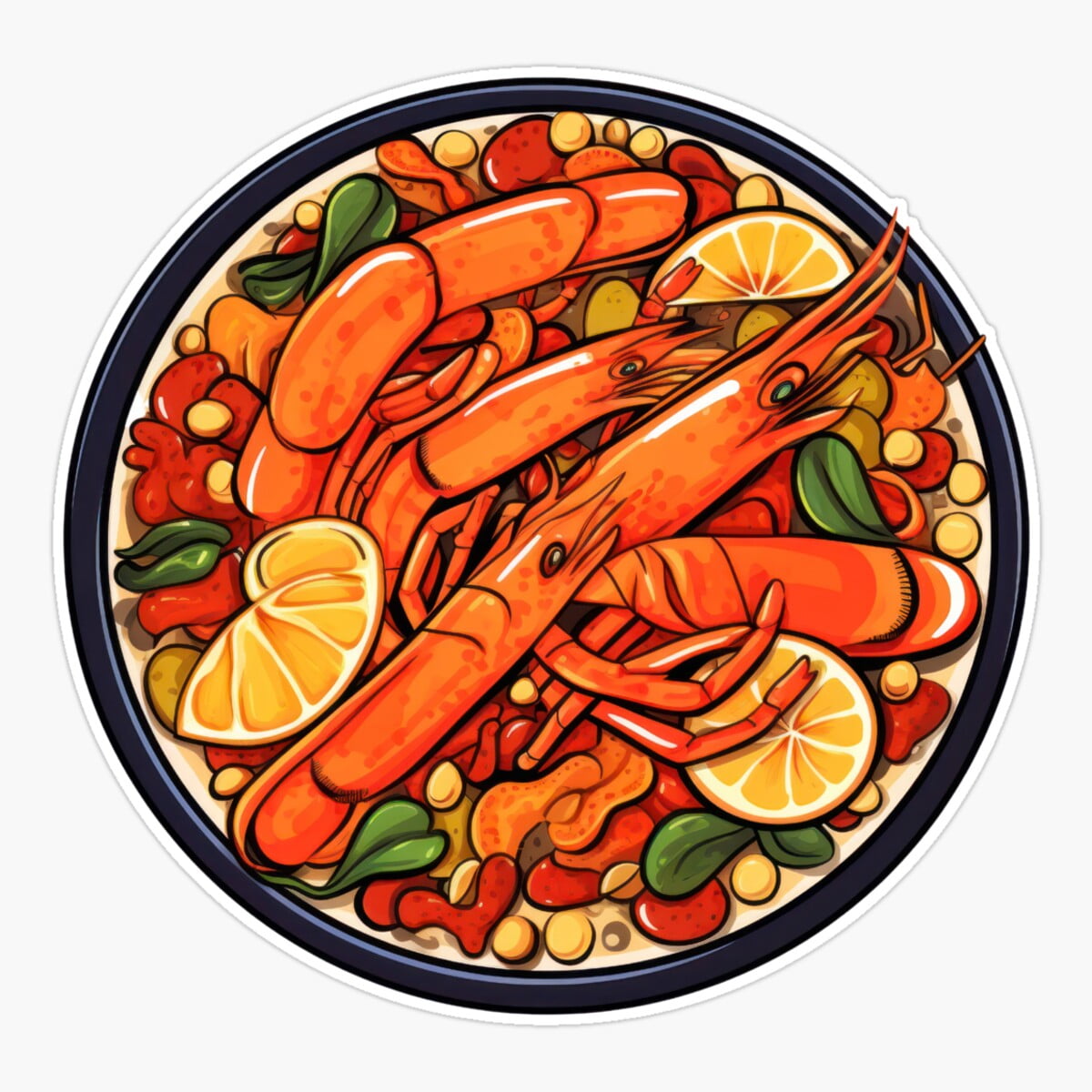 Stickly This Little Lobster Just Wants To Say Hello Sticker, Phone ...