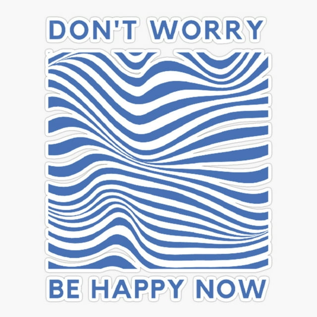 Stickly Wavy Good Vibes Design Sticker, Phone Decal Water Bottle Stickers Car Decals, Funny Birthday Gift