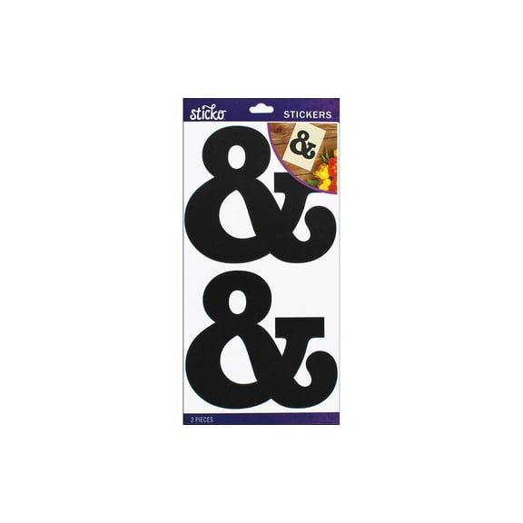 EK Sticko Sticker Basic Black Monogram &