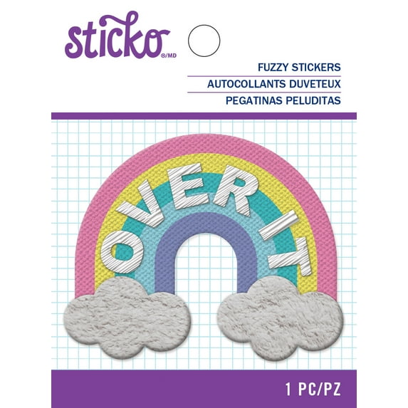 Sticko EK Success Solid Multicolor Over It Rainbow Paper Stickers