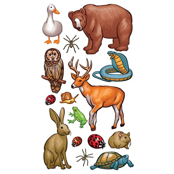 Sticko Forest Animals Stickers, 15 Piece
