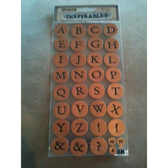 Sticko Inspirables Alpha Stickers-Metal Copper