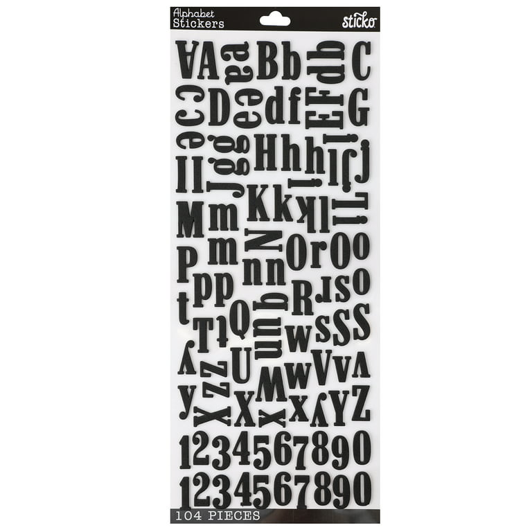 VIYOGA 10 Sets 500 Pieces Vinyl Letter Stickers 2 inch Self