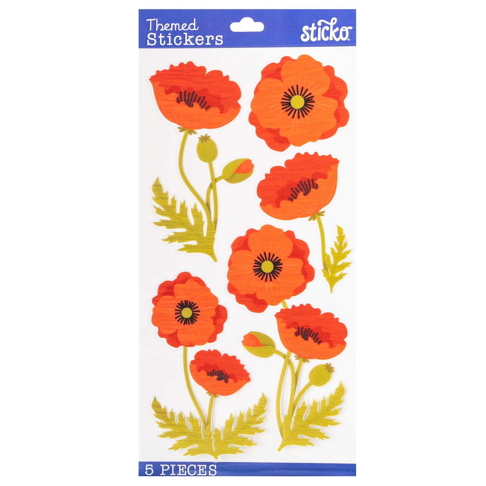 Factory Poppy stickers