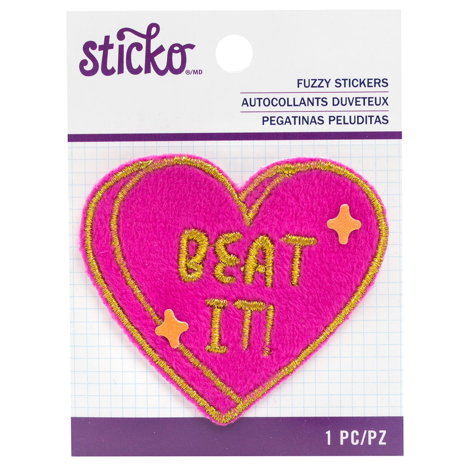 Sticko Fuzzy Stickers - Beat It