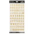 Sticko Solid Small Gold Carnival Alphabet Paper Stickers, 83 Piece