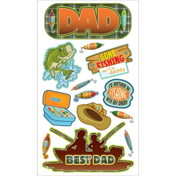 Sticko Stickers-Fishing Dad