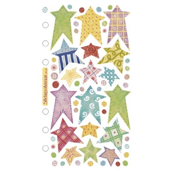 Sticko Vellum Stickers - Pastel Stars