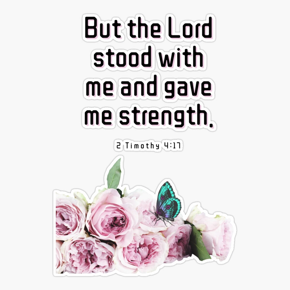 Stickology 2 Timothy 4 : 17 Sticker, Phone Decal Water Bottle Stickers ...