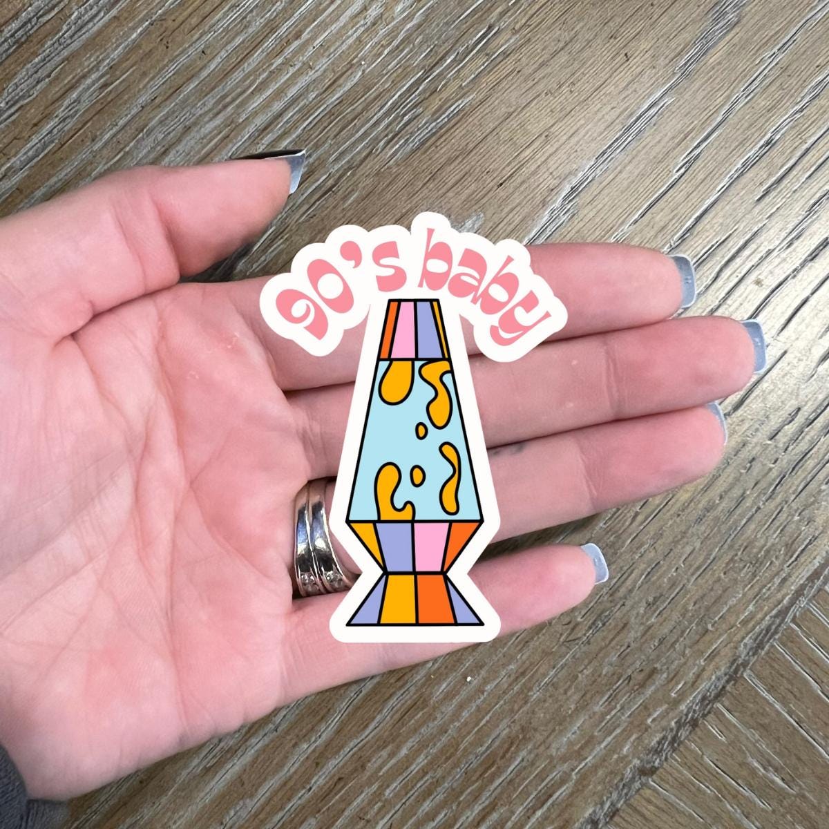 Stickology 90's Baby Lava Lamp Sticker l 90's Kid Sticker l Lava Lamp ...