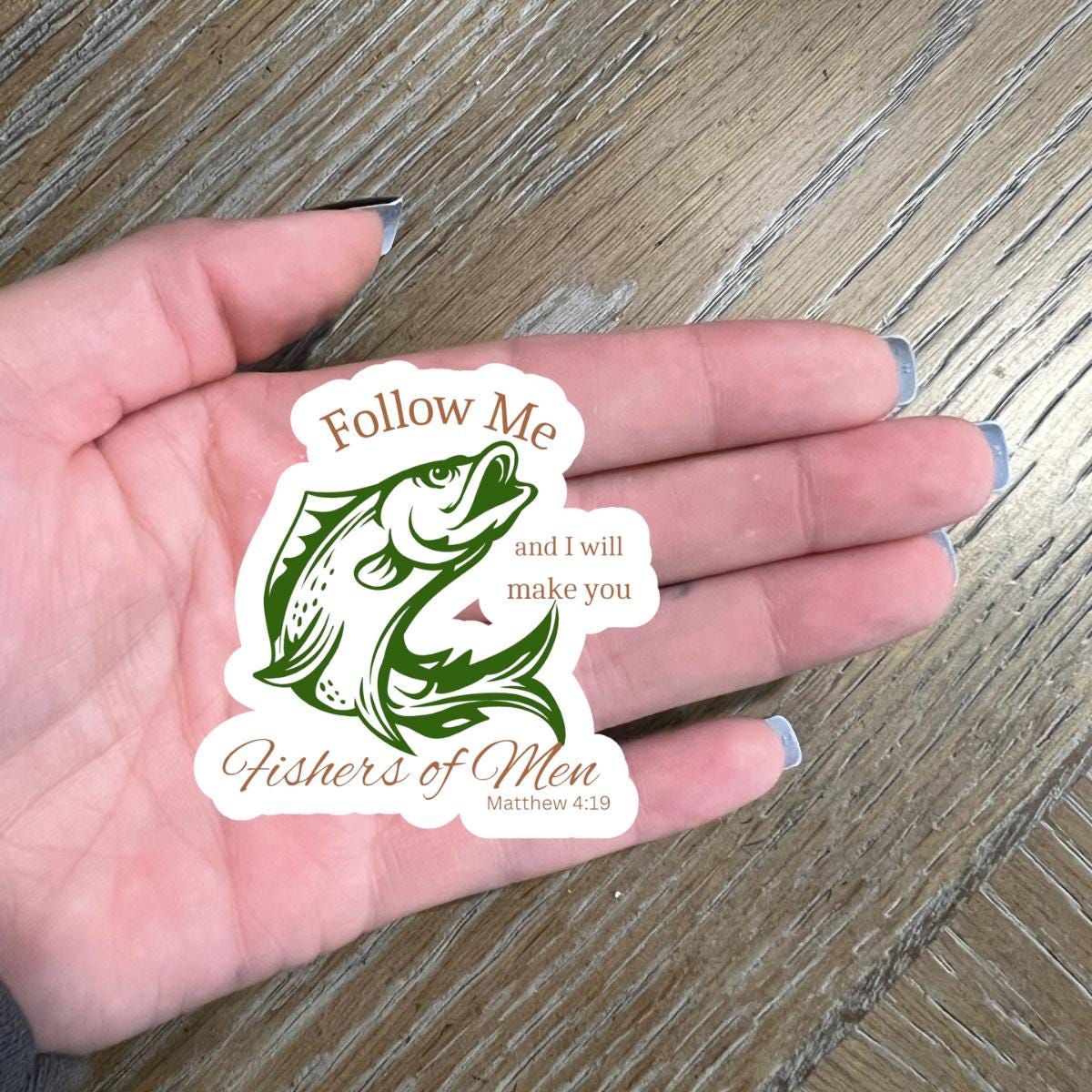 Stickology Follow Me And I Will Make You Fishers Of Men Sticker l ...